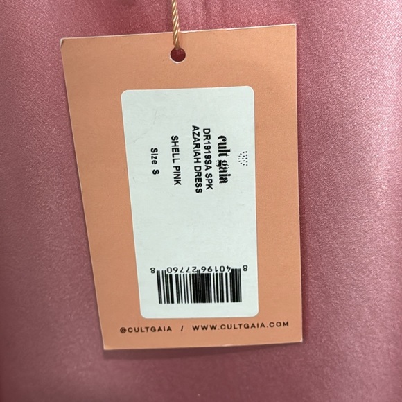 Cult Gaia Azariah Pink Silk Slip Mini Dress - Picture 8 of 8